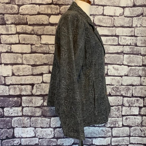 Chico's Size L Jacquard Print Jacket - Picture 8 of 11
